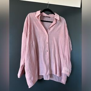 Zara Flowy Jacquard Top